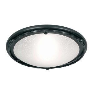 Elstead Lighting Ceiling Flush from the Pembroke range. Pembroke 1 Light Flush Light Style B Product Code = PB-F-B-BLACK
