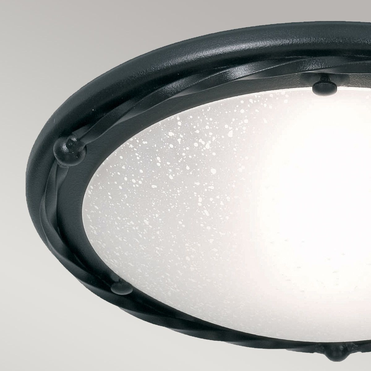 Elstead Lighting Ceiling Flush from the Pembroke range. Pembroke 1 Light Flush Light Style B – SKU PB-F-B-BLACK
