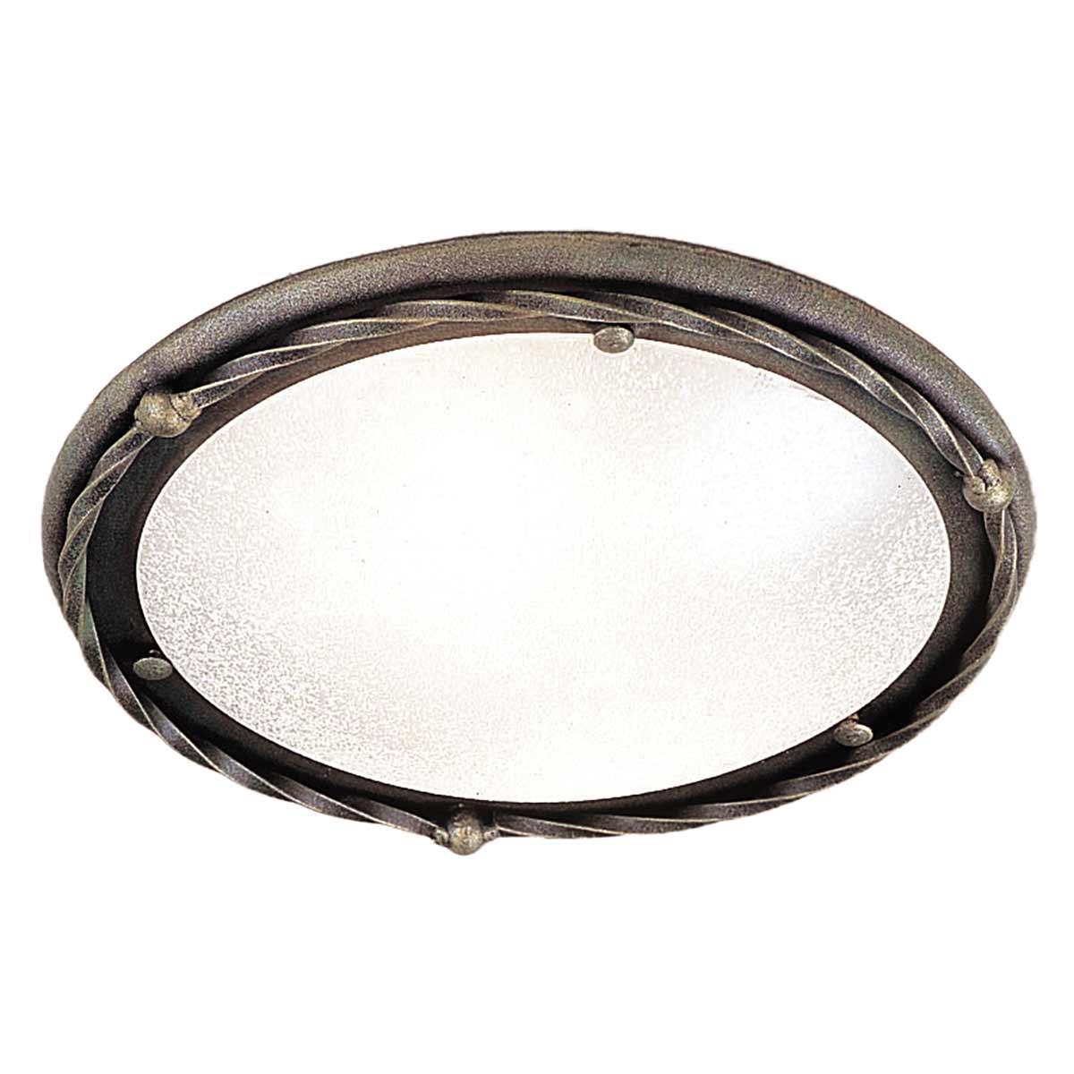 Elstead Lighting Ceiling Flush from the Pembroke range. Pembroke 1 Light Flush Light Style B Product Code = PB-F-B-BLK-GOLD