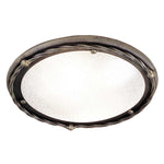 Elstead Lighting Ceiling Flush from the Pembroke range. Pembroke 1 Light Flush Light Style B Product Code = PB-F-B-BLK-GOLD