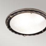Elstead Lighting Ceiling Flush from the Pembroke range. Pembroke 1 Light Flush Light Style B Product Code = PB-F-B-BLK-GOLD