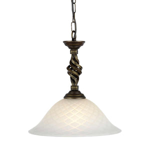 Elstead Lighting Pendant from the Pembroke range. Pembroke 1 Light Pendant Product Code = PB-P-BLK-GOLD