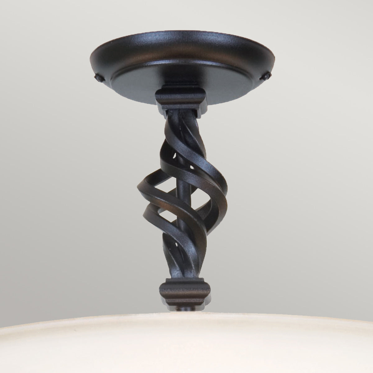 Elstead Lighting Ceiling Semi-Flush from the Pembroke range. Pembroke 3 Light Semi-Flush Product Code = PB-SF-A-BLACK