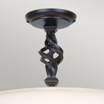 Elstead Lighting Ceiling Semi-Flush from the Pembroke range. Pembroke 3 Light Semi-Flush Product Code = PB-SF-A-BLACK