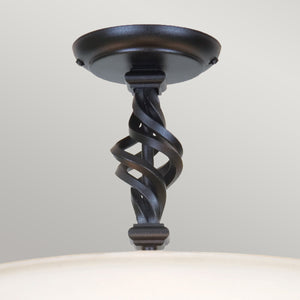Elstead Lighting Ceiling Semi-Flush from the Pembroke range. Pembroke 3 Light Semi-Flush Product Code = PB-SF-A-BLACK