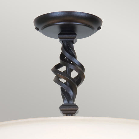 Elstead Lighting Ceiling Semi-Flush from the Pembroke range. Pembroke 3 Light Semi-Flush Product Code = PB-SF-A-BLACK