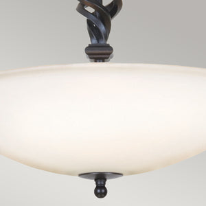 Elstead Lighting Ceiling Semi-Flush from the Pembroke range. Pembroke 3 Light Semi-Flush Product Code = PB-SF-A-BLACK