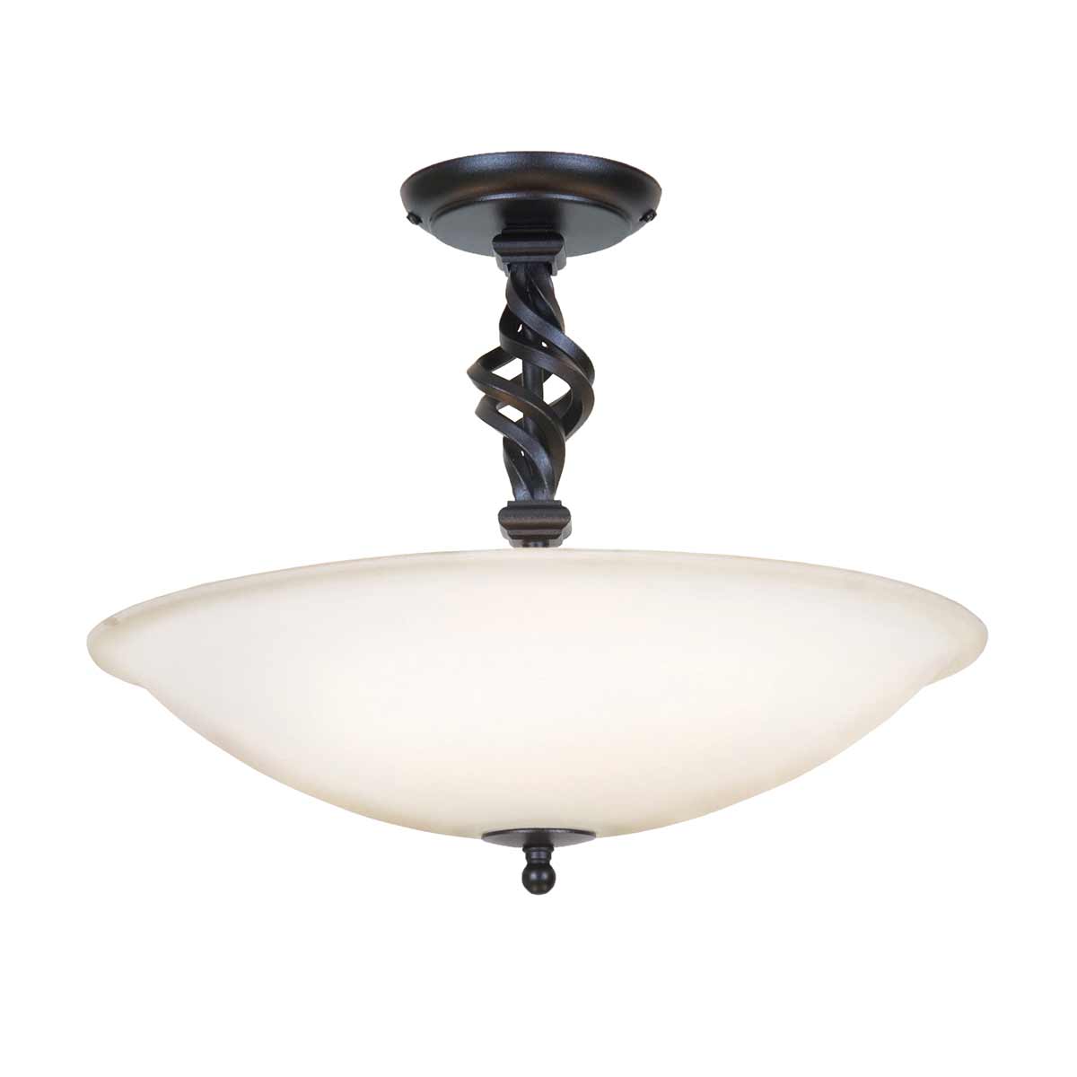 Elstead Lighting Ceiling Semi-Flush from the Pembroke range. Pembroke 3 Light Semi-Flush Product Code = PB-SF-A-BLACK