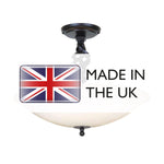 Elstead Lighting Ceiling Semi-Flush from the Pembroke range. Pembroke 3 Light Semi-Flush – SKU PB-SF-A-BLACK