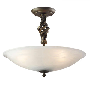 Elstead Lighting Ceiling Semi-Flush from the Pembroke range. Pembroke 3 Light Semi-Flush Product Code = PB-SF-A-BLK-GOLD