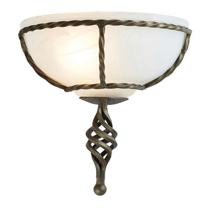 Elstead Lighting Wall Light from the Pembroke range. 1 Light Wall Uplighter Product Code = PB-WU-BLK-GOLD