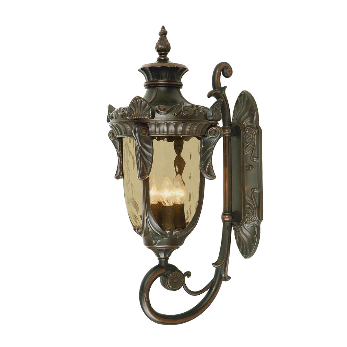 Elstead Lighting Outdoor Wall Light from the Philadelphia range. Philadelphia 3 Light Large Wall Lantern Product Code = PH1-L-OB