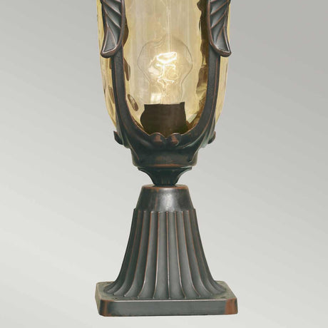 Elstead Lighting Pedestal Lantern from the Philadelphia range. Philadelphia 1 Light Medium Pedestal Product Code = PH3-M-OB