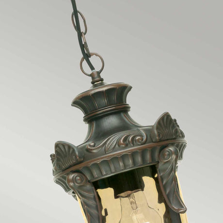 Elstead Lighting Outdoor Hanging from the Philadelphia range. Philadelphia 1 Light Medium Chain Lantern Product Code = PH8-M-OB