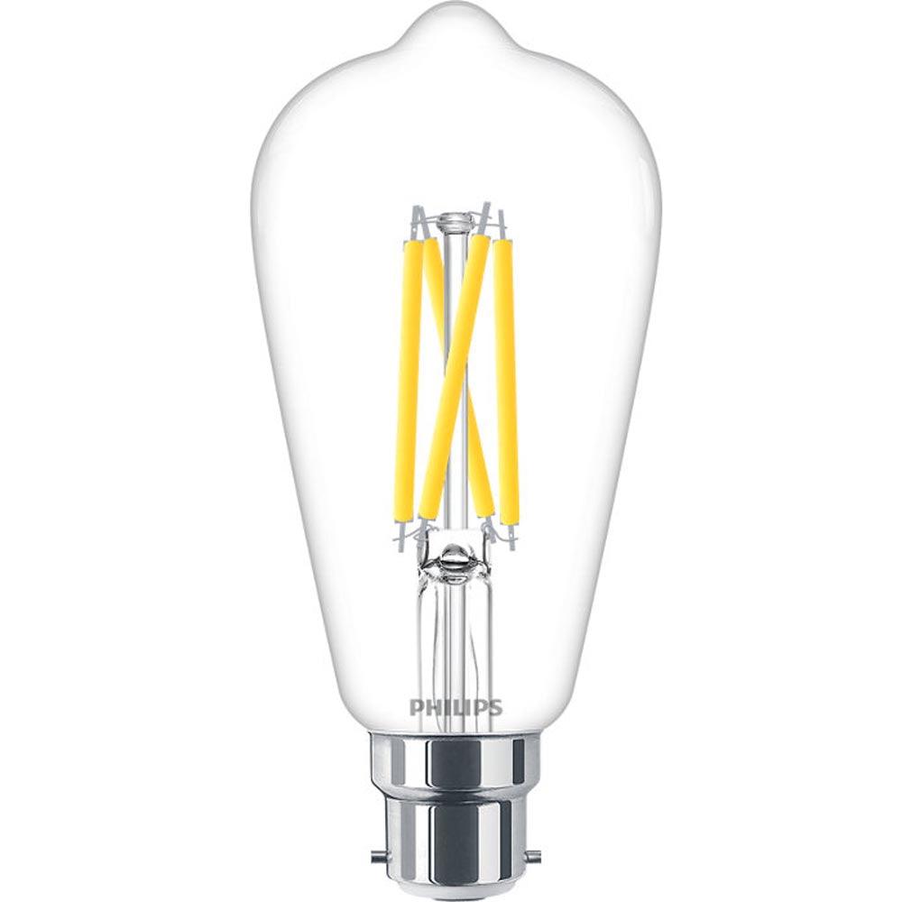 Philips FL-CP-LSQ5.9BCC/RA90/DT PHI - Philips LED ST64 Filament Philips Part Number 929003010802 LED ST64 Squirrel Cage 5.9W (60W) B22d Clear CRI90 2700K-2200K DimTone