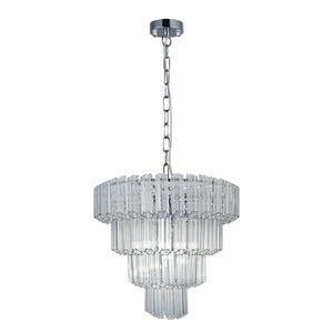 Magnalux Pierre 11  Light Polished Chrome Crystal Ceiling Pendant Part Number - PIE11CH