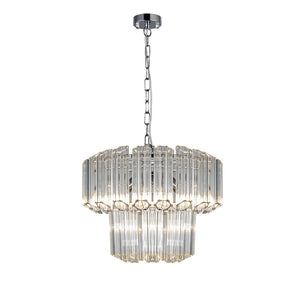 Magnalux Pierre 4 Light Polished Chrome Crystal Ceiling Pendant Part Number - PIE04CH