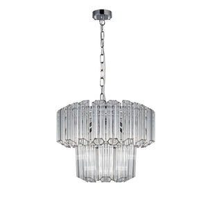 Magnalux Pierre 4 Light Polished Chrome Crystal Ceiling Pendant Part Number - PIE04CH