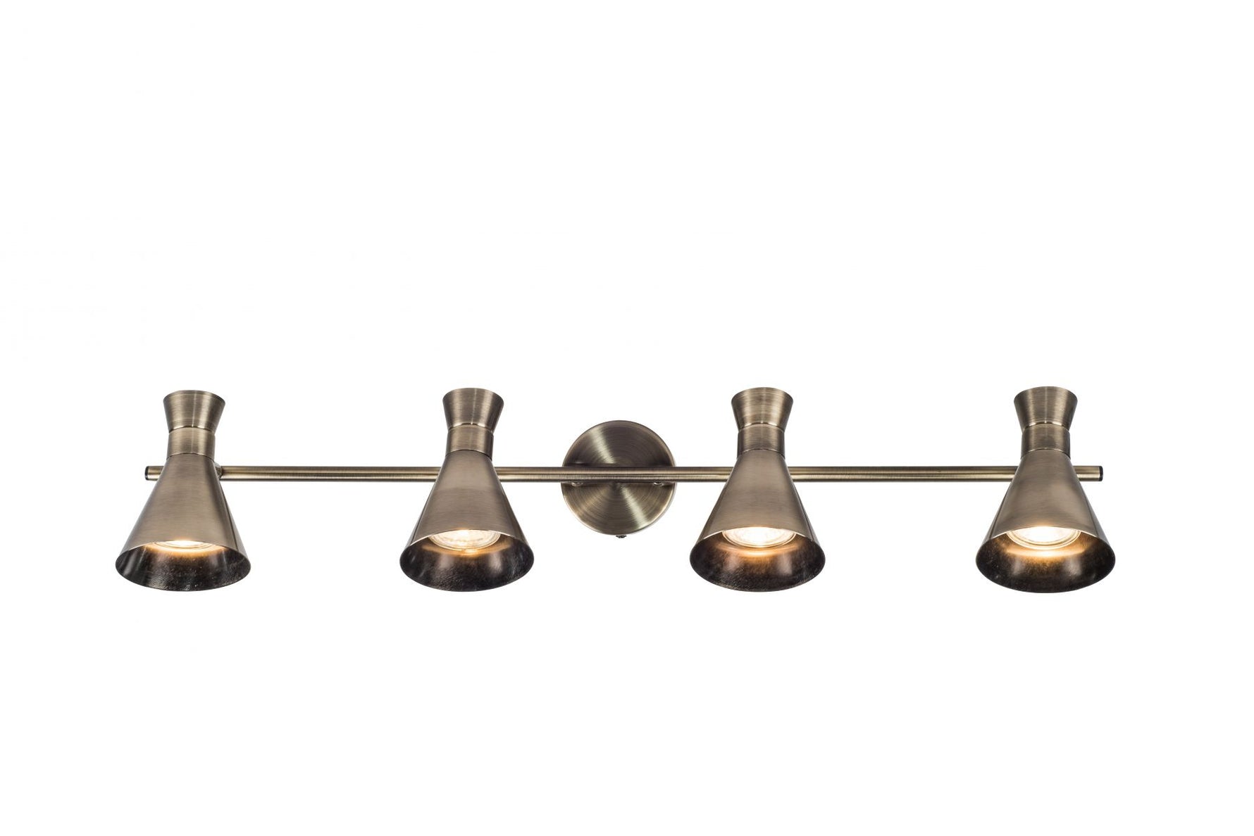 Magnalux Pixar 4 Light Spotlight Bar Antique Brass Part Number - PIX04AB