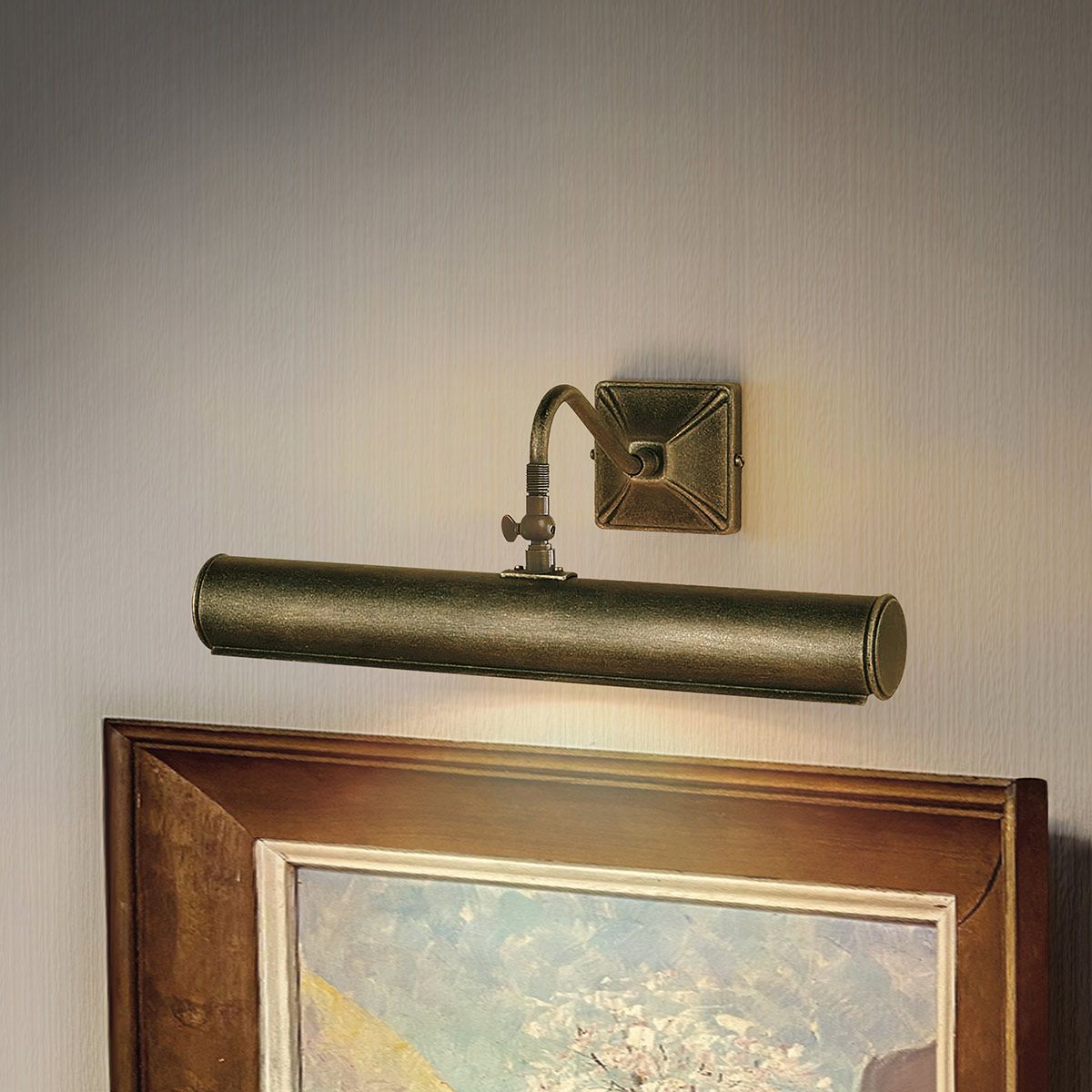 Elstead Lighting Picture Light from the Picture Light range. Picture Light 2 Light Large – SKU PL1-20-BLK-GOLD