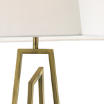 Magnalux Plaza Antique Brass Floor Lamp c/w Square Shade Part Number - PLA01ABFL