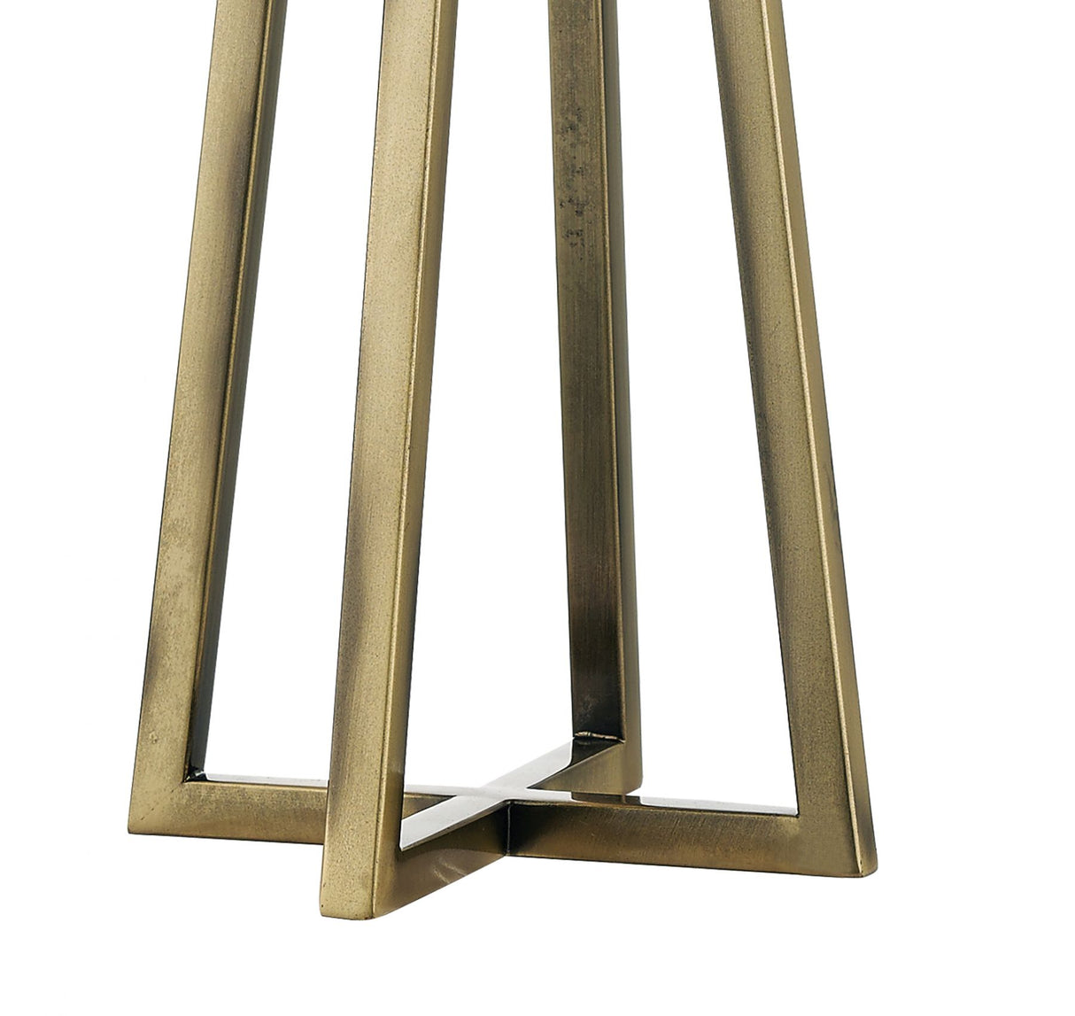 Magnalux Plaza Antique Brass Table Lamp c/w Square Shade Part Number - PLA01ABTL