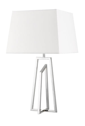 Magnalux Plaza Polished Chrome Table Lamp c/w Square Shade Part Number - PLA01CHTL