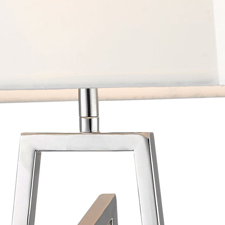 Magnalux Plaza Polished Chrome Table Lamp c/w Square Shade Part Number - PLA01CHTL