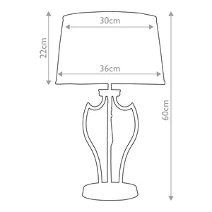 Elstead Lighting Table Lamp from the Pimlico range. Pimlico 1 Light Table Lamp - Dark Bronze Product Code = PM-TL-DB