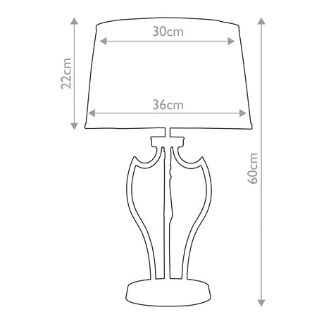 Elstead Lighting Table Lamp from the Pimlico range. Pimlico 1 Light Table Lamp - Dark Bronze Product Code = PM-TL-DB