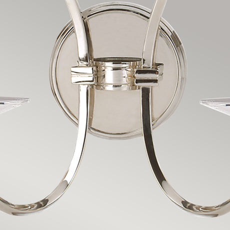 Elstead Lighting Wall Light from the Pimlico range. Pimlico 2 Light Wall Light - Polished Nickel  Product Code = PM2-PN