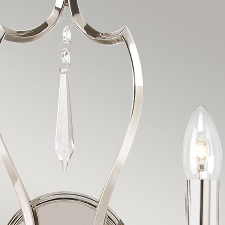 Elstead Lighting Wall Light from the Pimlico range. Pimlico 2 Light Wall Light - Polished Nickel  Product Code = PM2-PN