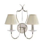 Elstead Lighting Wall Light from the Pimlico range. Pimlico 2 Light Wall Light - Polished Nickel  Product Code = PM2-PN