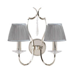 Elstead Lighting Wall Light from the Pimlico range. Pimlico 2 Light Wall Light - Polished Nickel  Product Code = PM2-PN
