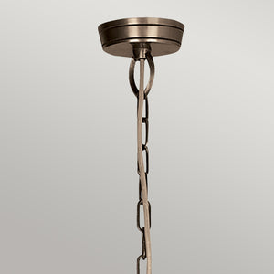 Elstead Lighting Chandelier from the Pimlico range. Pimlico 6 Light Chandelier - Dark Bronze  Product Code = PM6-DB
