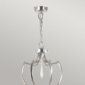 Elstead Lighting Chandelier from the Pimlico range. Pimlico 6 Light Chandelier - Polished Nickel  Product Code = PM6-PN