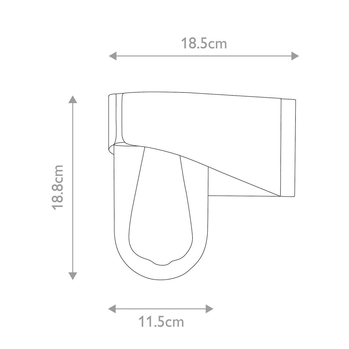 Elstead Lighting Outdoor Wall Light from the Porto range. Porto 1 Light Wall Lantern – SKU PORTO