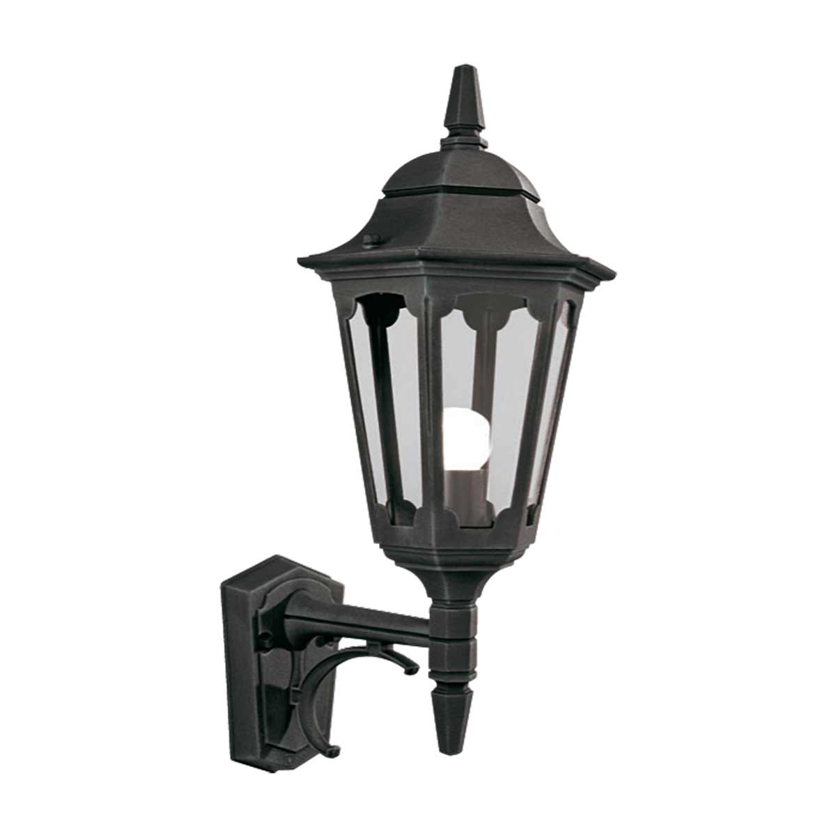 Elstead Lighting Outdoor Wall Light from the Parish range. Parish 1 Light Up Wall Lantern Product Code = PR1-BLACK