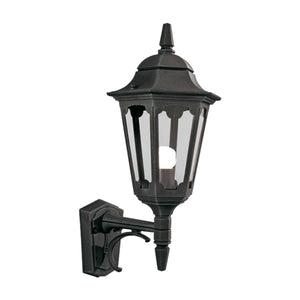 Elstead Lighting Outdoor Wall Light from the Parish range. Parish 1 Light Up Wall Lantern Product Code = PR1-BLACK