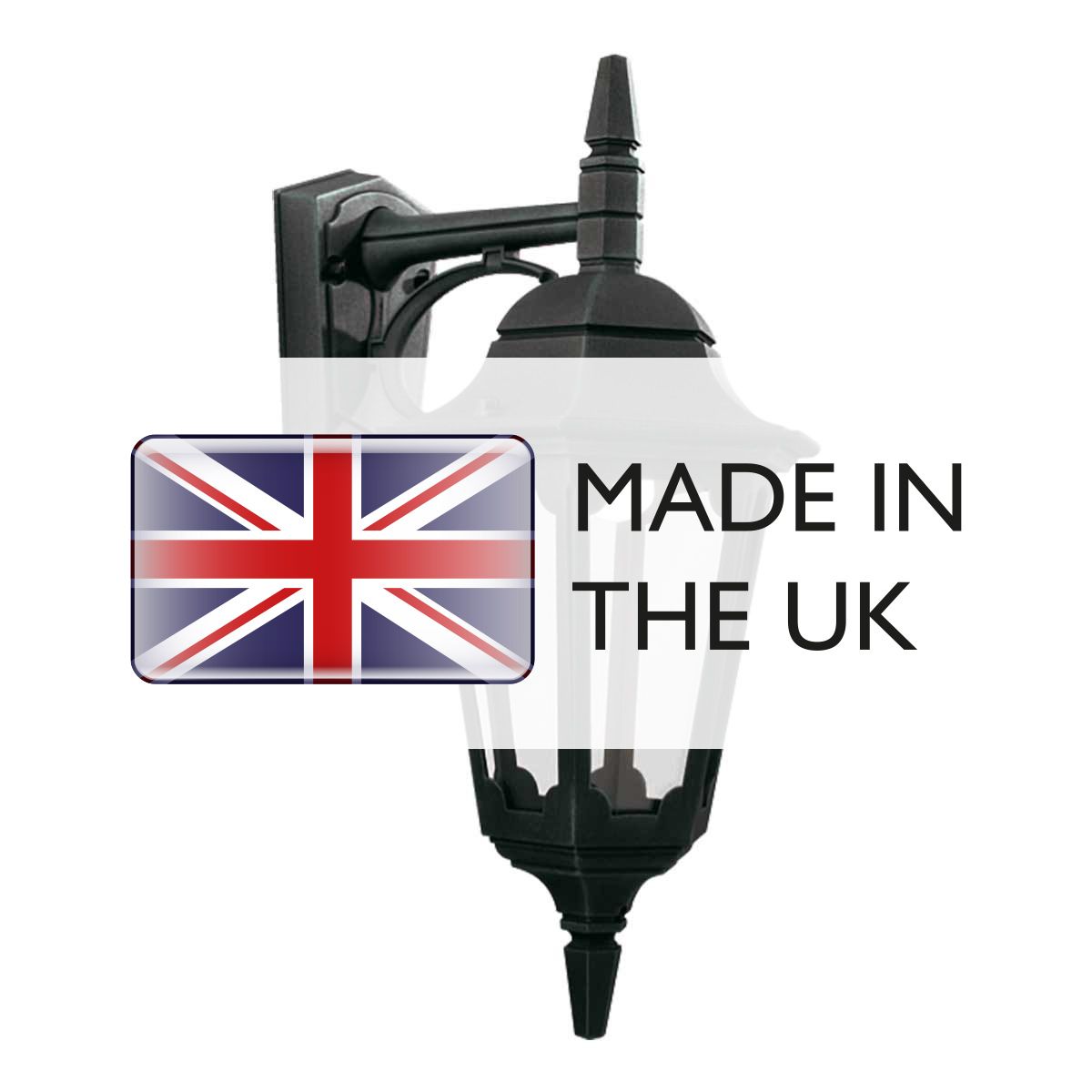 Elstead Lighting Outdoor Wall Light from the Parish range. Parish 1 Light Down Wall Lantern – SKU PR2-BLACK
