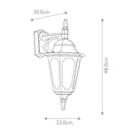 Elstead Lighting Outdoor Wall Light from the Parish range. Parish 1 Light Down Wall Lantern – SKU PR2-BLACK