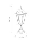 Elstead Lighting Parish 1 Light Pedestal Lantern – SKU PR4-BLACK