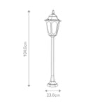 Elstead Lighting Parish 1 Light Pillar Lantern – SKU PR5-BLACK