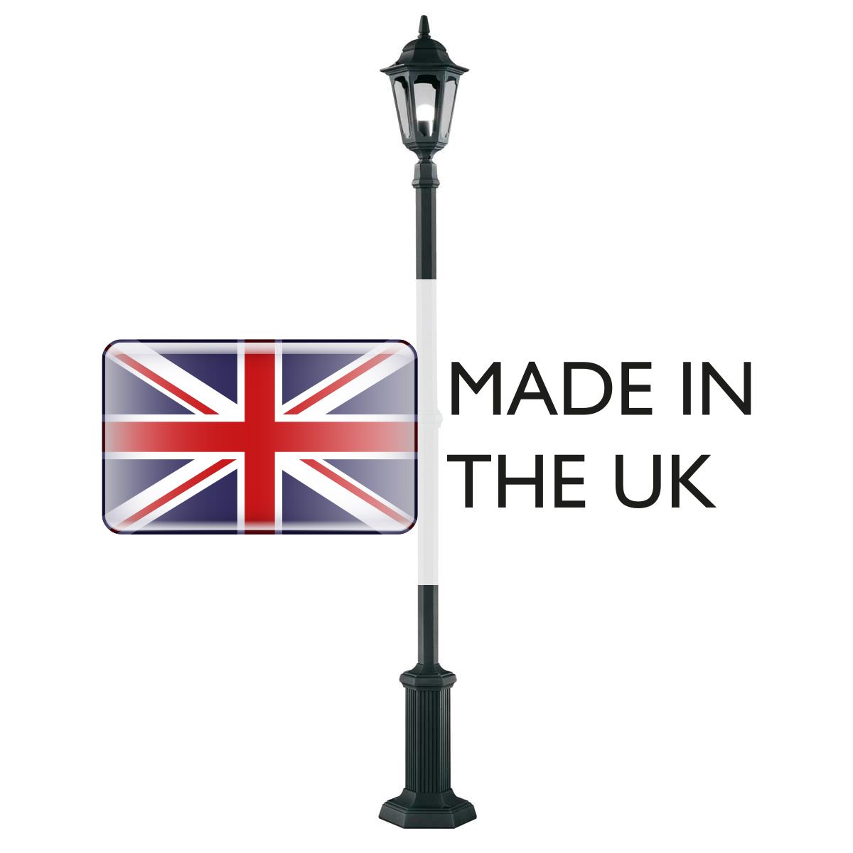 Elstead Lighting Parish 1 Light Lamp Post – SKU PR6-BLACK