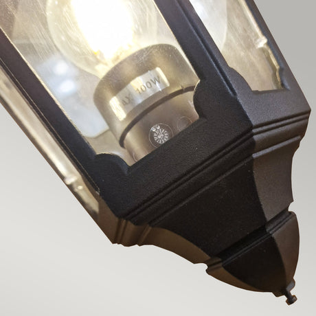 Elstead Lighting Parish 1 Light Half Lantern PR7-BLACK