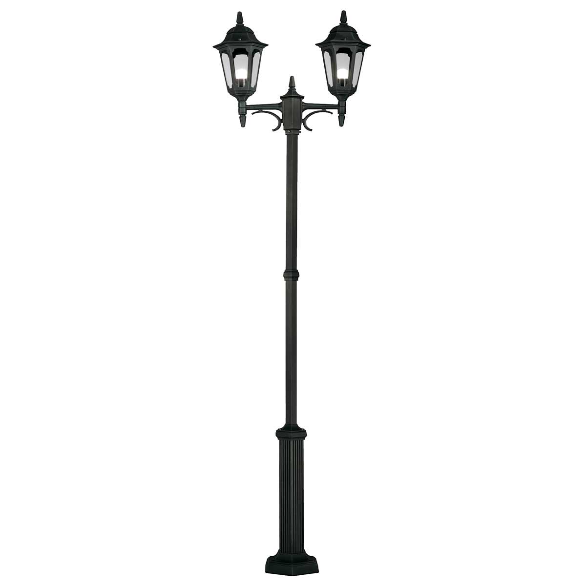 Elstead Lighting Lamp Post from the Parish range. Parish 2 Light Twin Lamp Post  Product Code = PR8-BLACK