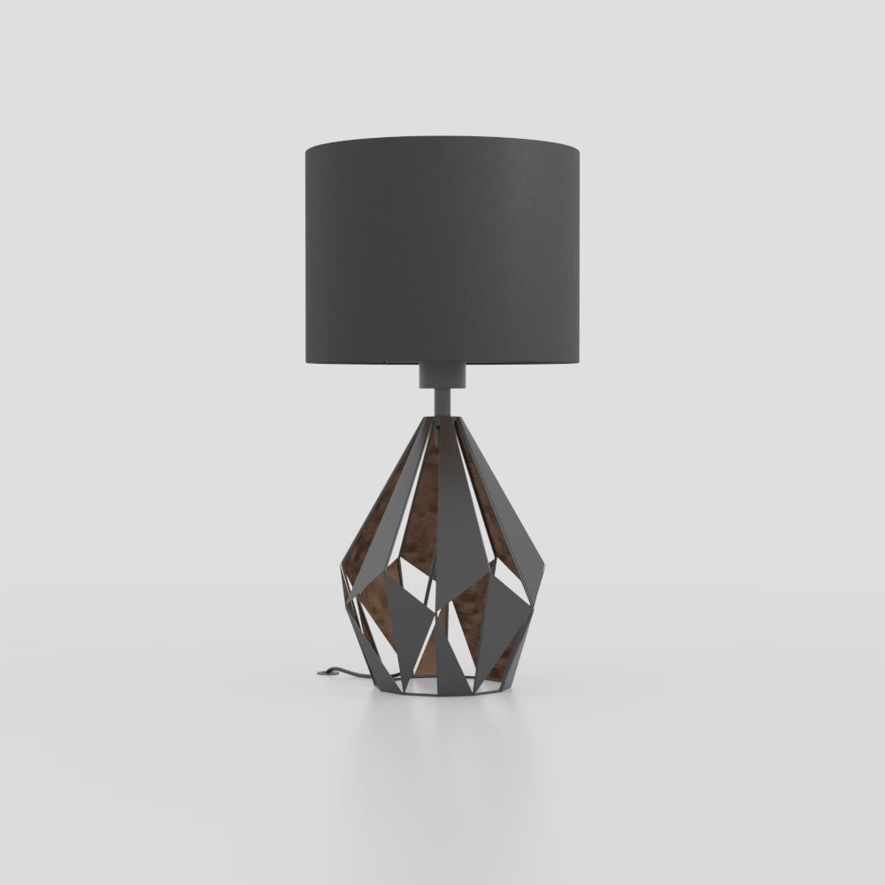 EGLO Lighting Indoor Table Light Fitting CARLTON 5 - 43077 1X60W Warranty = 2 years