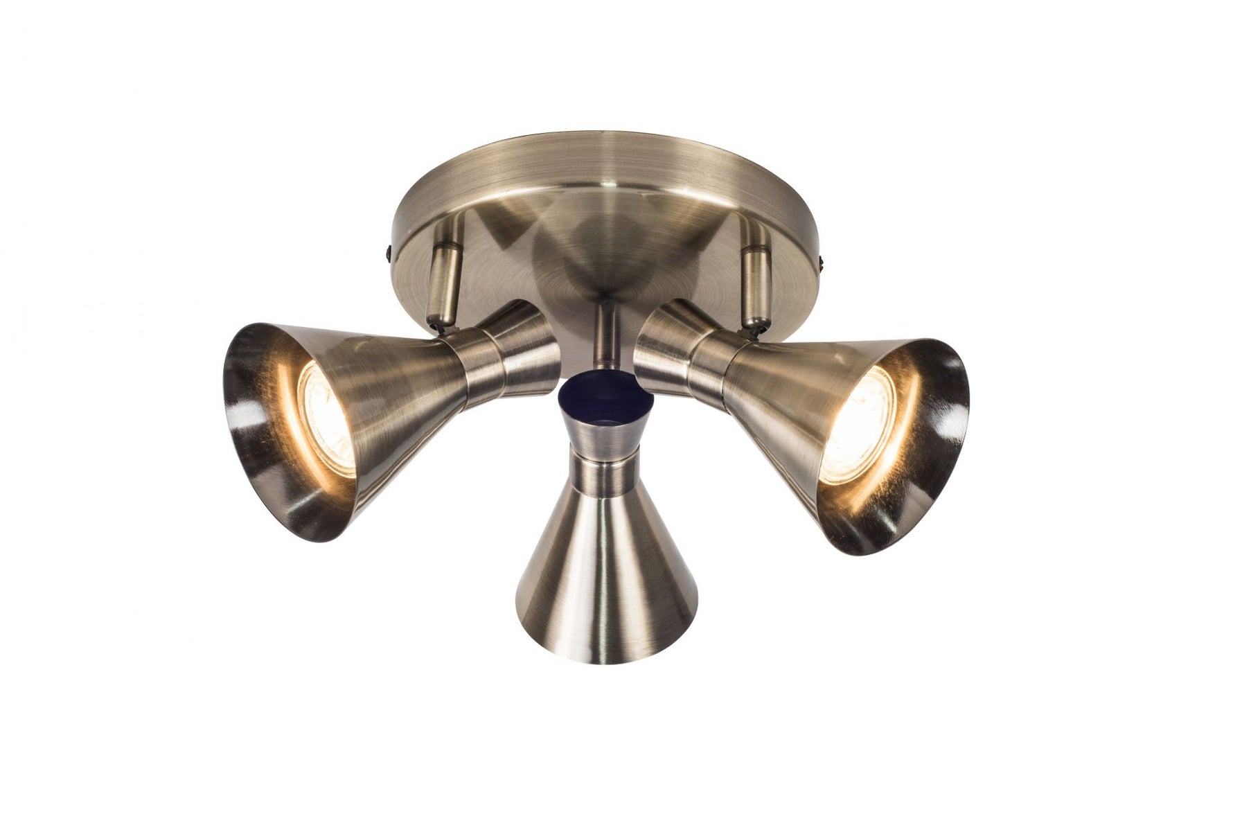 Magnalux Pixar 3 Light Spotlight Antique Brass Part Number - PIX03AB
