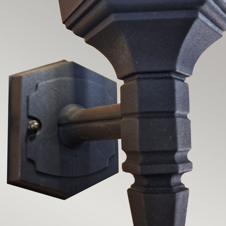 Elstead Lighting Outdoor Wall Light from the Parish Mini range. Parish Mini 1 Light Up Wall Lantern  Product Code = PRM1-BLACK