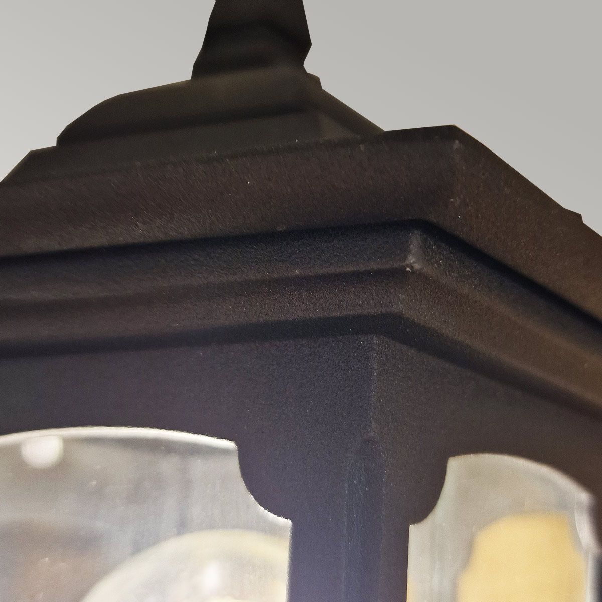 Elstead Lighting Outdoor Wall Light from the Parish Mini range. Parish Mini 1 Light Up Wall Lantern – SKU PRM1-BLACK